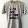 JOBROS Nick Joe Kevin Grey T shirts