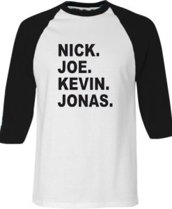 JOBROS Nick Joe Kevin White Black Raglan T shirts