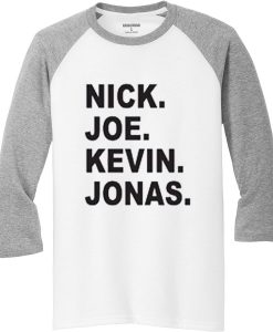 JOBROS Nick Joe Kevin White Grey Raglan T shirts