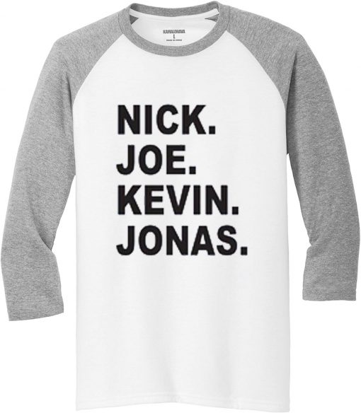 JOBROS Nick Joe Kevin White Grey Raglan T shirts