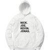 JOBROS Nick Joe Kevin White Hoodie