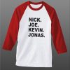 JOBROS Nick Joe Kevin White Red Raglan T shirts