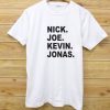 JOBROS Nick Joe Kevin White T Shirts