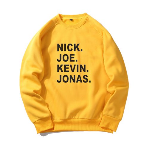 JOBROS Nick Joe Kevin Yellow Sweatshirts