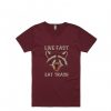 Live Fast Eat Trash Maroon T shirts