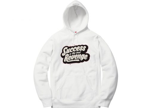 Success is The Best Revenge White Hoodie