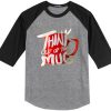 Think Out Of The Mug Grey Black Raglan T shirts