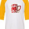 Think Out Of The Mug White Yellow Raglan T shirts