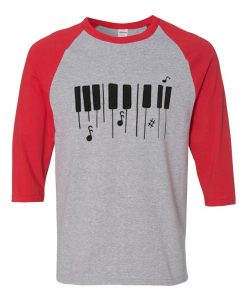 Tone Grey Red Raglan T shirts