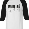 Tone White Black Raglan T shirts