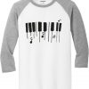 Tone White Grey Raglan T shirts