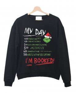 I Am Booked That Stole Hate Grinch Day Sweatshirt