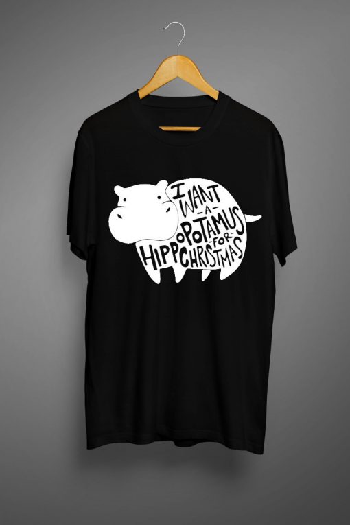 I Want A Hippopotamus For Christmas Boys Christmas Shirt