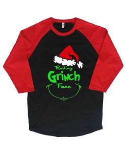 Resting Grinch Face Raglan T Shirt