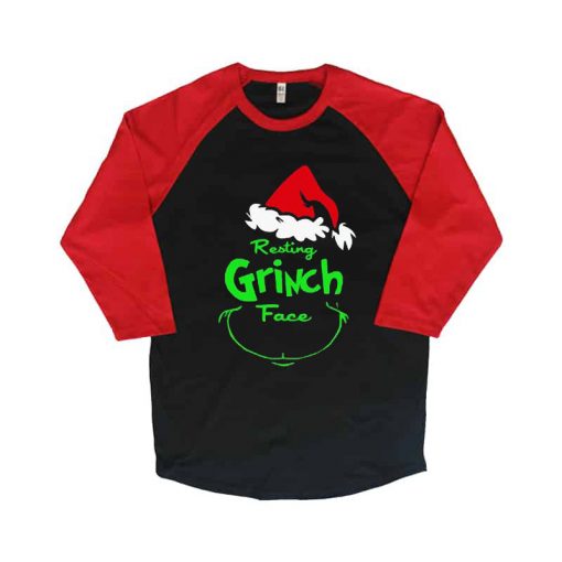 Resting Grinch Face Raglan T Shirt