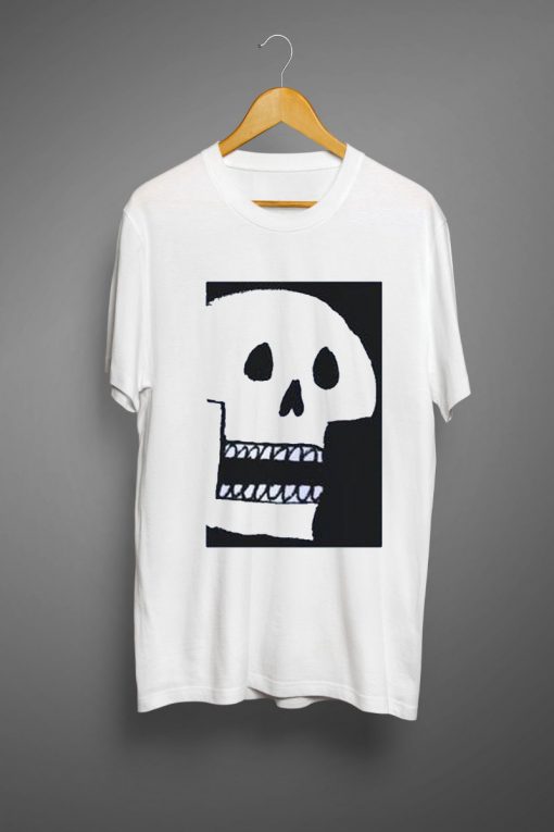 Skull Print T Shirt