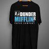 T Line Mens The Office Tv Series Dunder Mifflin Logo Black Graphic T Shirt