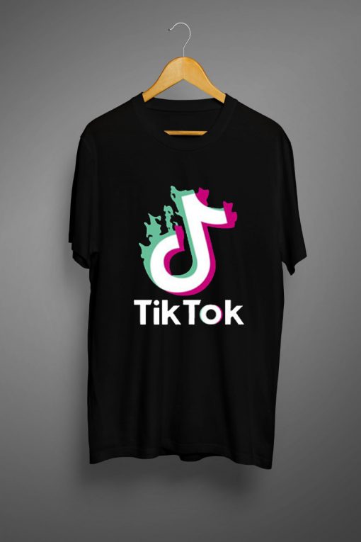 Tik Tok Flame Art Tshirt