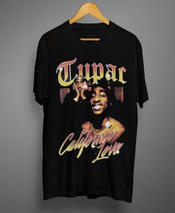 Tupac illustration T shirt