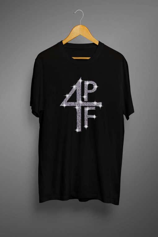 4PF Rhine Stone Logo Black T-Shirt