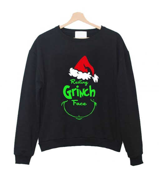 Resting Grinch Face Sweatshirt