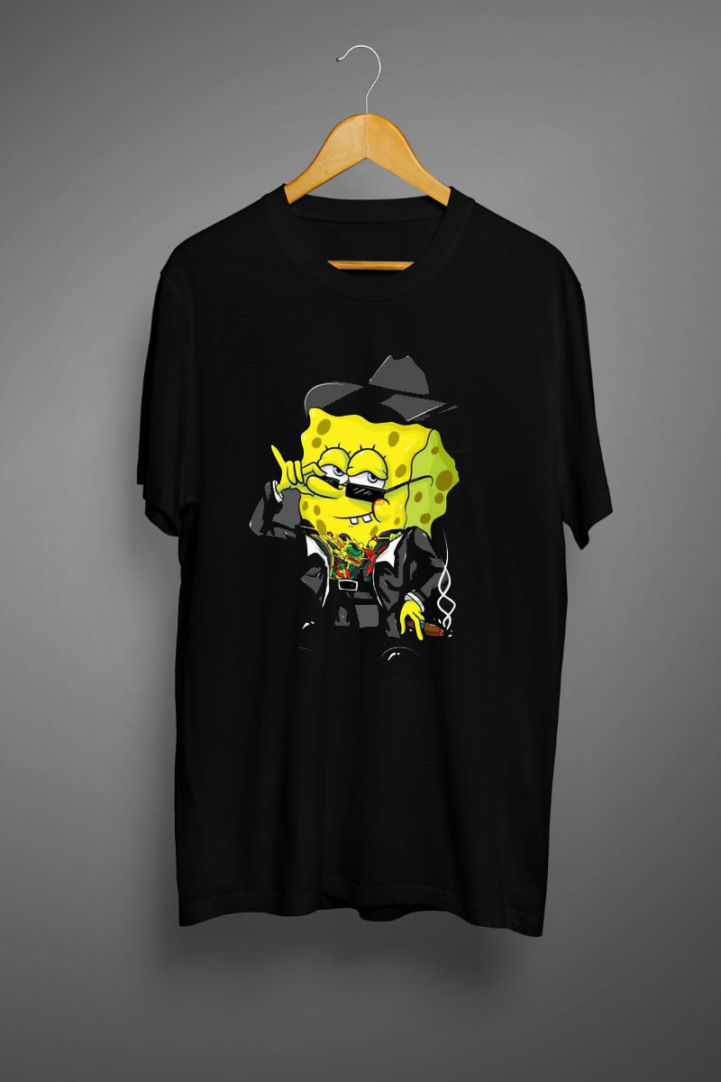 spongebob t shirt black