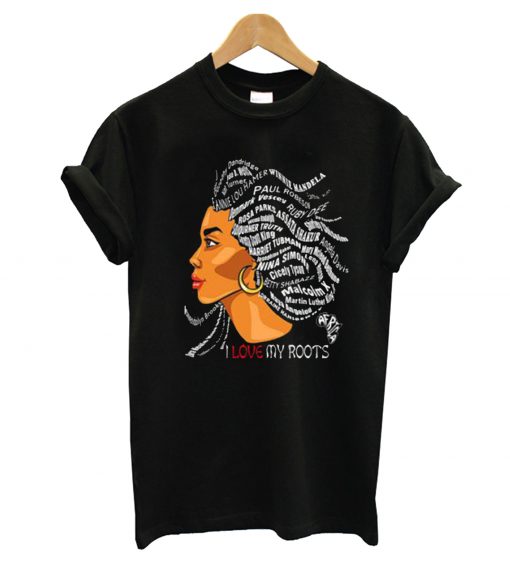 African I Love M Roots T Shirt