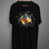 Rubik Cube Retro Vintage Colorful Cube Game Math T Shirt