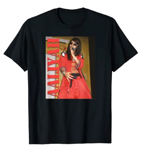 Aaliyah Stencil Logo T-Shirt