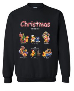 Pooh And Friends Christmas To Do List Sweatshirt