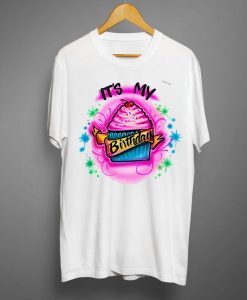 Airbrush Birthday Cake T shirts