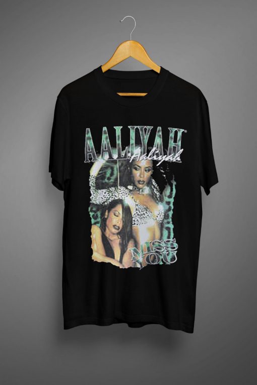 Black Aaliyah T shirts