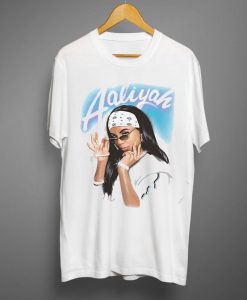 Ripple Junction Aaliyah Adult Airbrush Bandana Photo Heavy Weight Crew T-Shirt