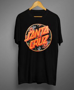 Santa Cruz Vacation Dot Black T-Shirt