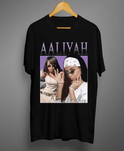 Aaliyah Black Stylish T shirt