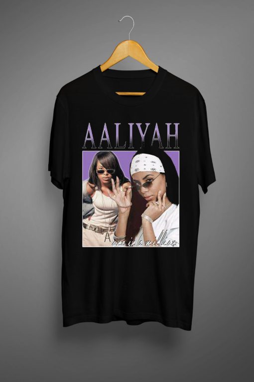 Aaliyah Black Stylish T shirt