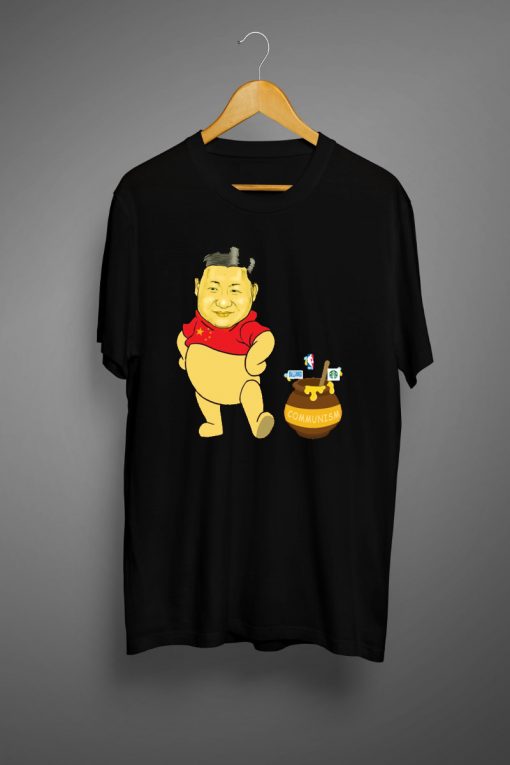 Jinnie The Pooh Stand With Hong Kong Protest Freedom Of Speech Xi Jinping Pooh T Shirt