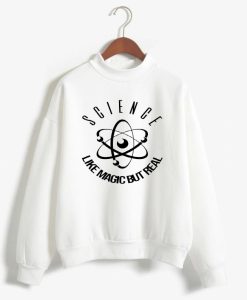 Science Magic but Real White Sweatshirts