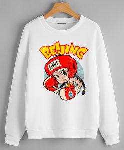 Beijing Punchy White T Sweatshirts