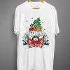 Christmas Car And Santa Dog T shirts