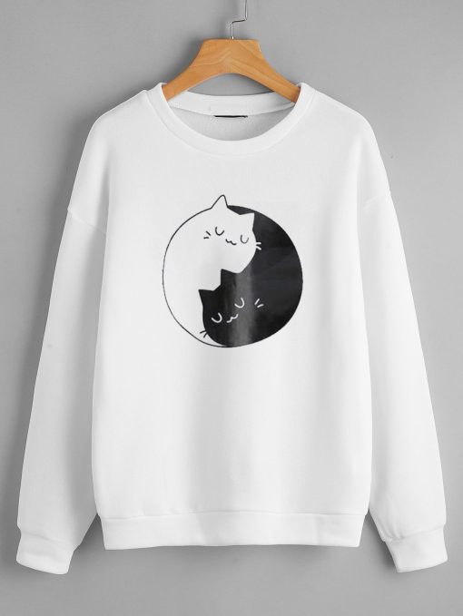 Young Casual Cartoon Sweatshirt