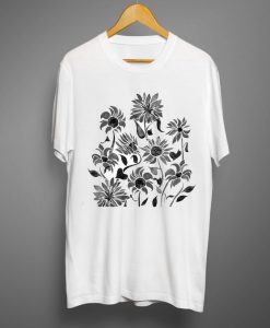 Women Graphic Flower Floral T shirts