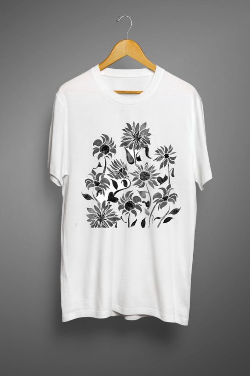 Women Graphic Flower Floral T shirts