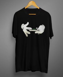 Cartoon Hands Rolling A Blunt shirt