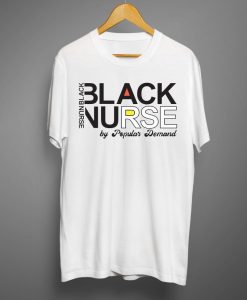 Black Nurse White T shirts