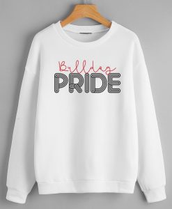 Bulldog Pride White Sweatshirts