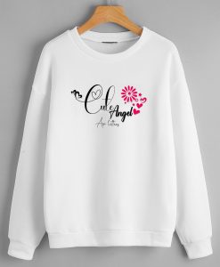 Cute Angel White Sweatshirts