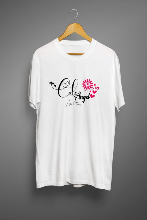 Cute Angel White T shirts