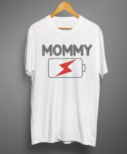 Mommy Charge White T shirts