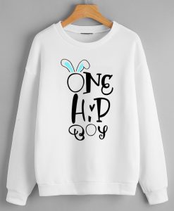 One Hip Boys White Sweatshirts